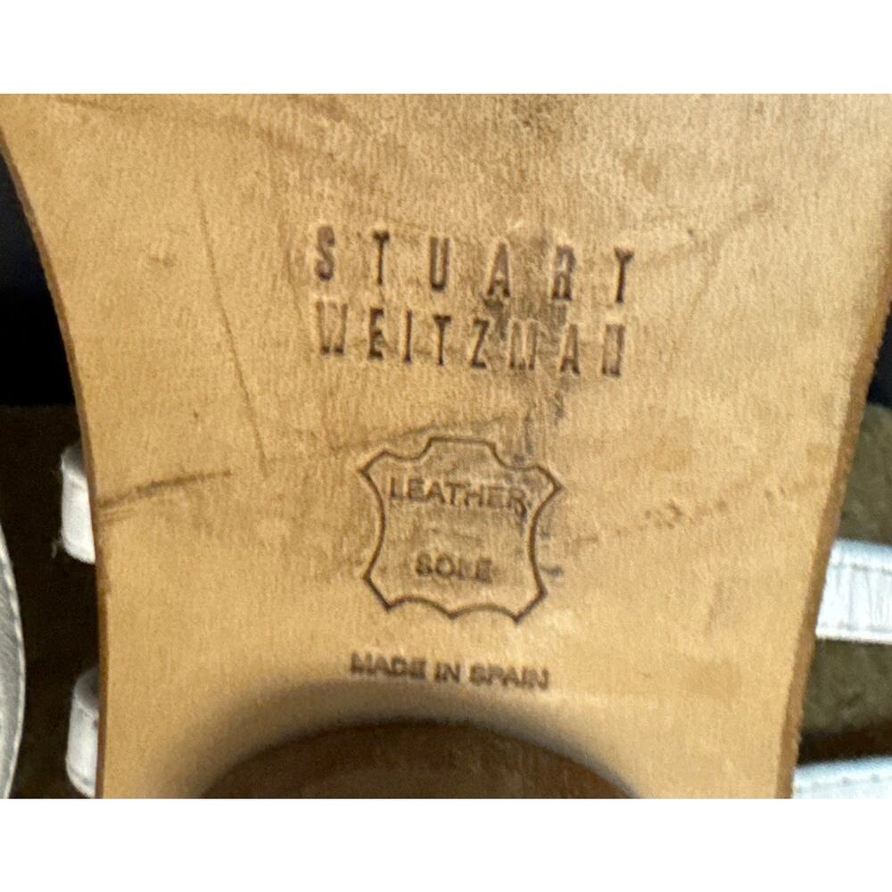 Stuart Weitzman White Tortoise Shell Patent Leath… - image 3